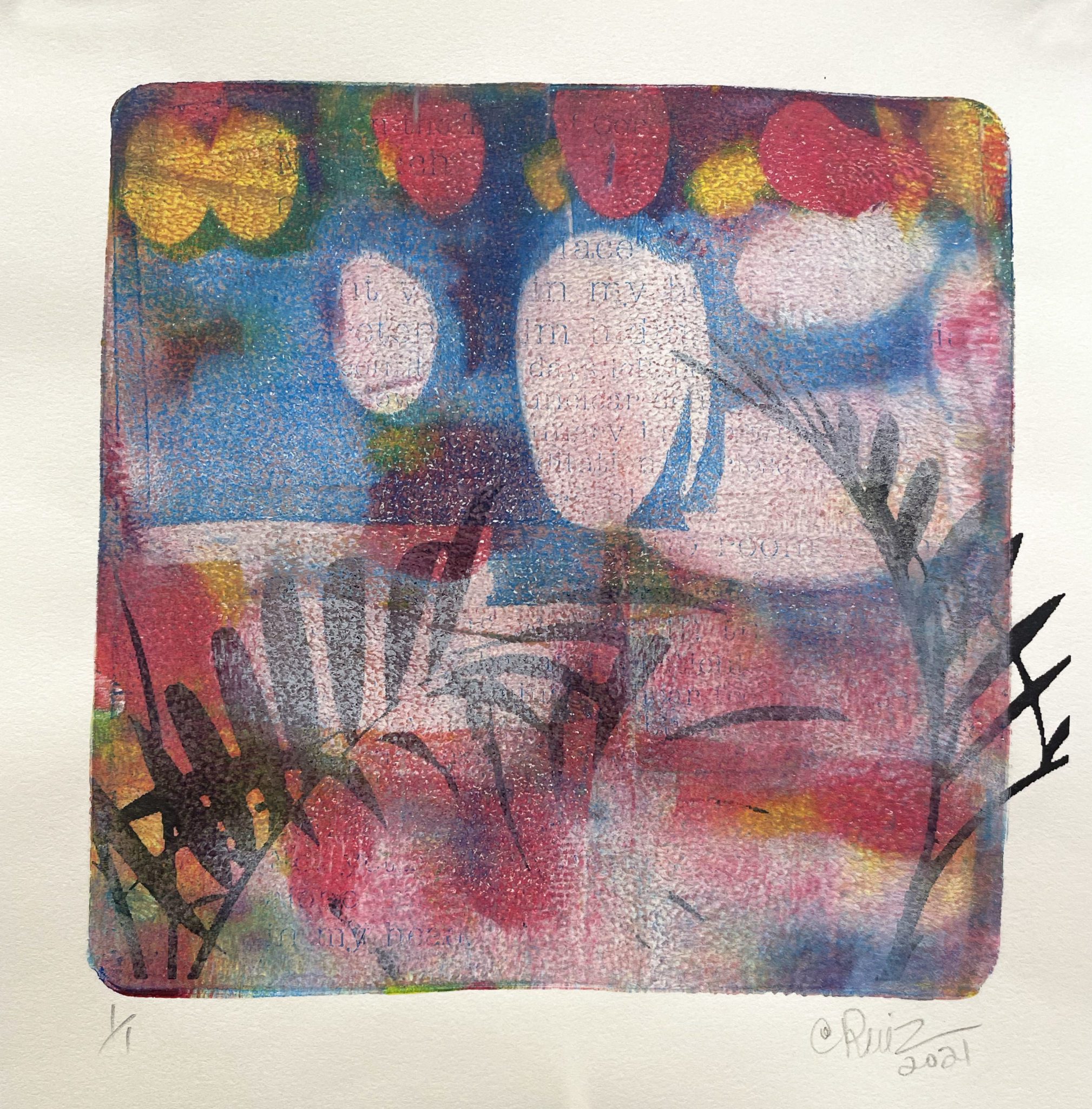 Experimental Printmaking without a Press Monotype and Image Transfer